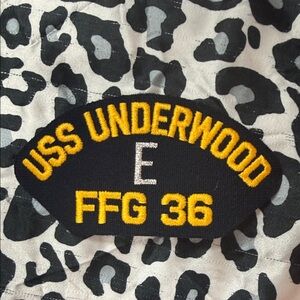 USS Underwood embroidered naval Patch